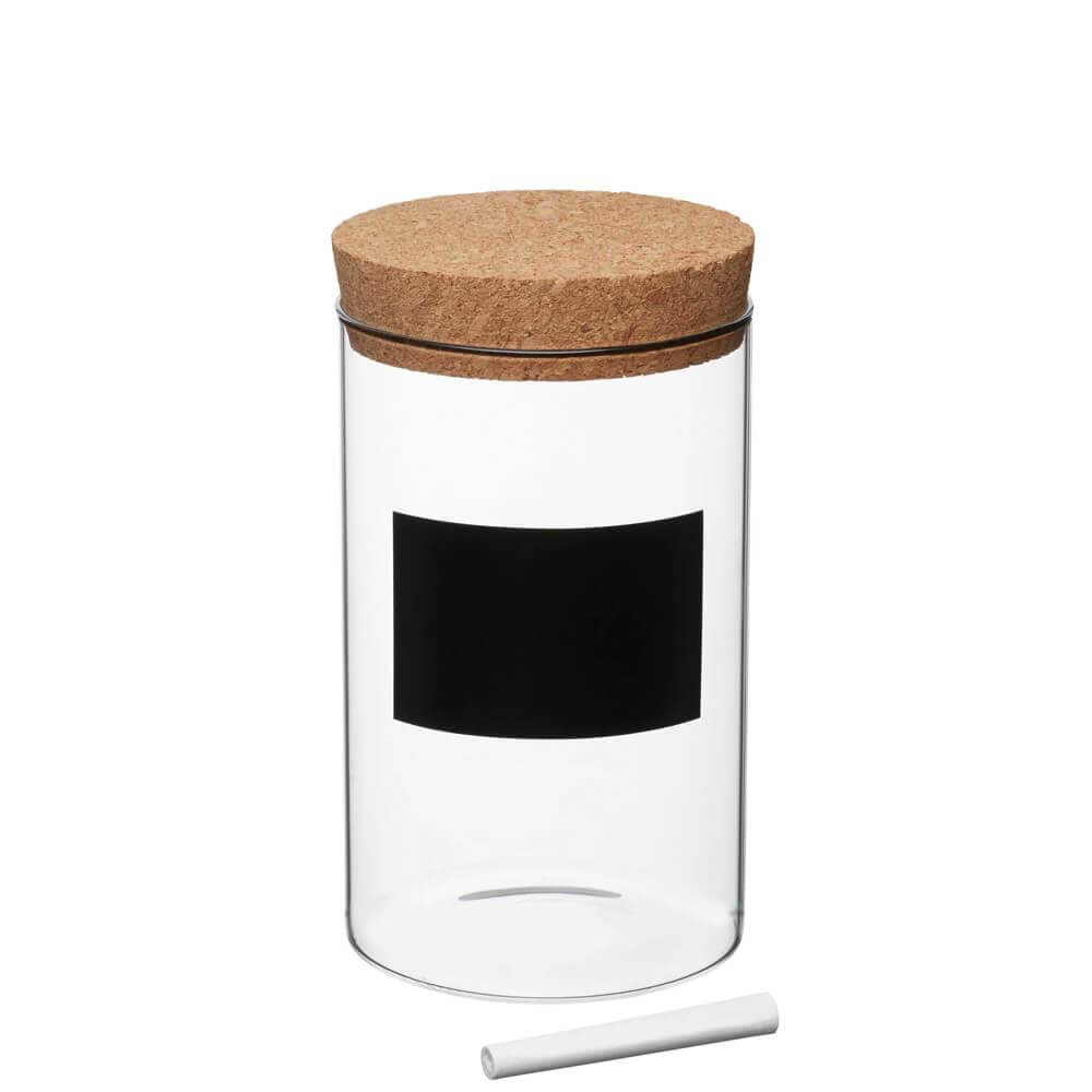 KitchenCraft Natural Elements Eco-Friendly Medium Glass Storage Canister